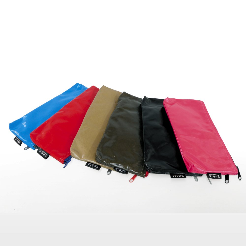 Amazon | キュービックス ペンケース フラット ポケット付 カーキ